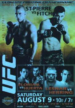 2009 Topps UFC Round 2 - Fight Poster #UFC87 UFC 87: Seek and Destroy Front