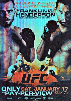 2009 Topps UFC Round 2 - Fight Poster #UFC93 UFC 93: Franklin vs. Henderson Front