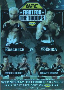 2009 Topps UFC Round 2 - Fight Poster #UFN16 Ultimate Fight Night 16 Front