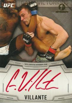 2014 Topps UFC Knockout - Autographs Red Ink #KA-GV Gian Villante Front