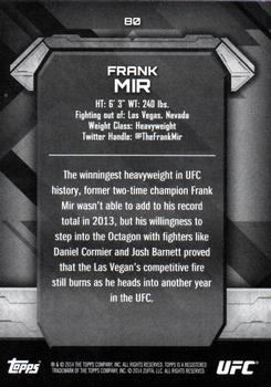 2014 Topps UFC Knockout - Gold #80 Frank Mir Back