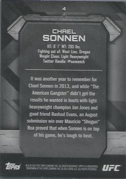 2014 Topps UFC Knockout - Gold #4 Chael Sonnen Back