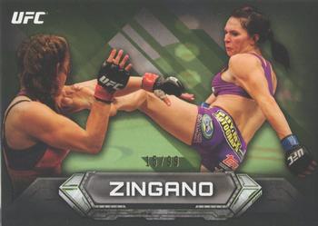 2014 Topps UFC Knockout - Green #23 Cat Zingano Front
