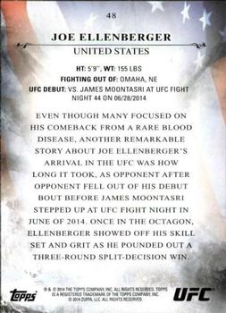 2014 Topps UFC Bloodlines #48 Joe Ellenberger Back