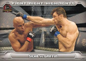 2014 Topps UFC Champions - Fight Night Highlights #FNH-AS101 Anderson Silva Front