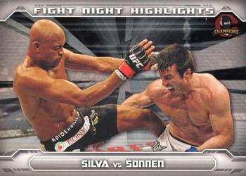 2014 Topps UFC Champions - Fight Night Highlights #FNH-AS117 Anderson Silva Front