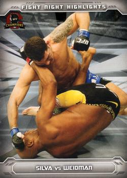 2014 Topps UFC Champions - Fight Night Highlights #FNH-CW Chris Weidman Front