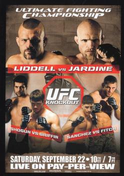 2014 Topps UFC Champions - Fight Poster Review #FPR-UFC 76 UFC 76 Front