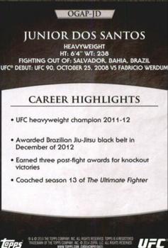 2014 Topps UFC Champions - Octagon Greats #OGAP-JD Junior Dos Santos Back