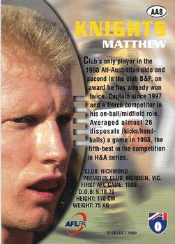 1998 Club Captain Matthew KNIGHTS Richmond CC13 