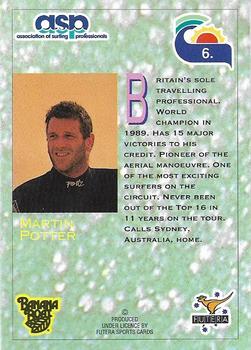 Martin Potter #70 Beach Sports 1992 Trading Card 
