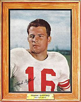 1960 Post Cereal #NNO Frank Gifford Front
