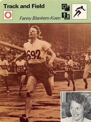 1977-79 Sportscaster Series 1 #01-09 Fanny Blankers-Koen Front
