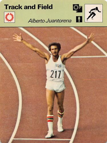 1977-79 Sportscaster Series 1 #01-23 Alberto Juantorena Front