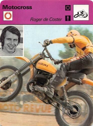 1977-79 Sportscaster Series 1 #01-01 Roger de Coster Front