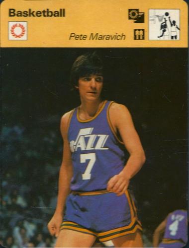 1977-79 Sportscaster Series 1 #01-24 Pete Maravich Front