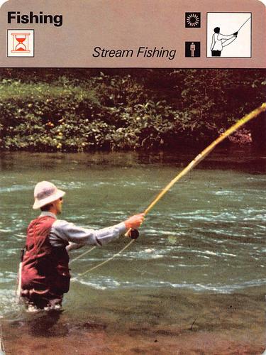1977-79 Sportscaster Series 1 #01-13 Stream Fishing Front