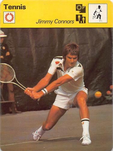 1977-79 Sportscaster Series 1 #01-18 Jimmy Connors Front