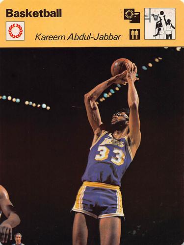1977-79 Sportscaster Series 2 #02-03 Kareem Abdul-Jabbar Front