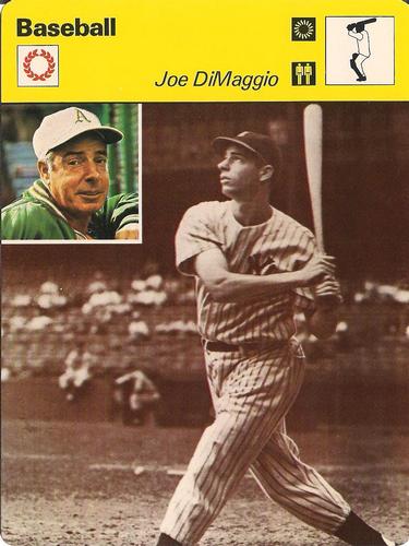 1977-79 Sportscaster Series 2 #02-08 Joe DiMaggio Front