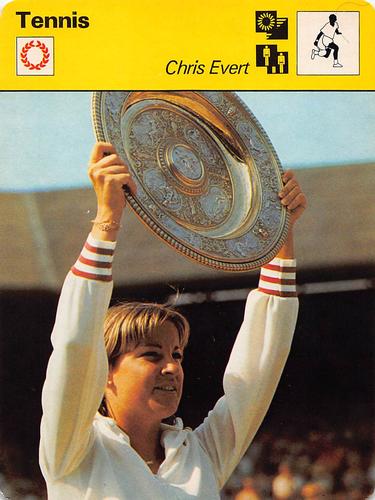 1977-79 Sportscaster Series 2 #02-24 Chris Evert Front