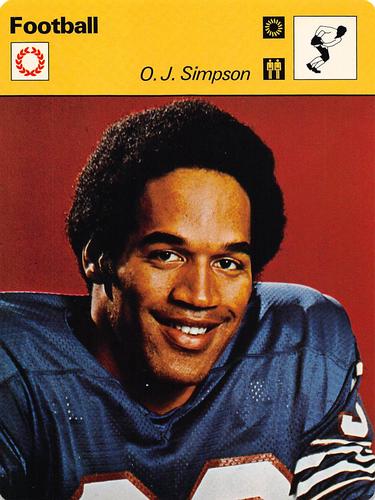 1977-79 Sportscaster Series 3 #03-07 O.J. Simpson Front