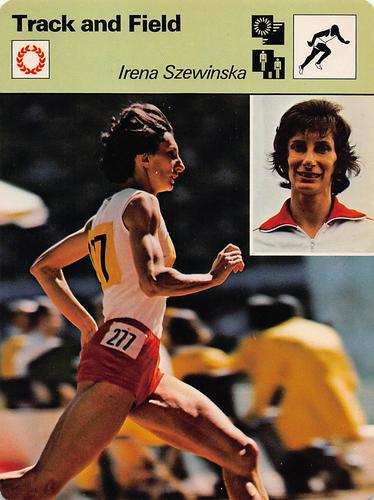 1977-79 Sportscaster Series 3 #03-22 Irena Szewinska Front