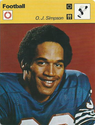 1977-79 Sportscaster Series 3 #03-07 O.J. Simpson Front