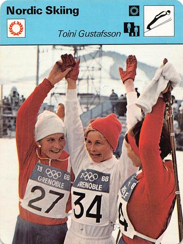 1977-79 Sportscaster Series 3 #03-01 Toini Gustafsson Front