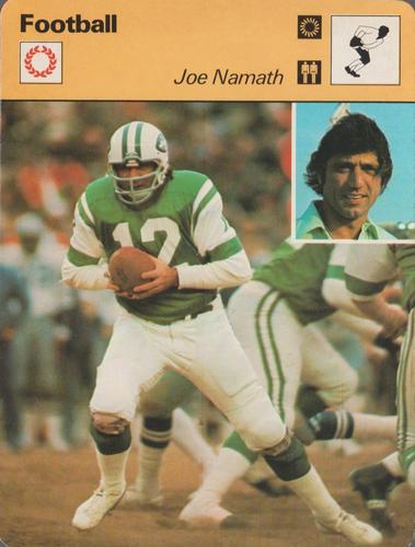 1977-79 Sportscaster Series 3 #03-20 Joe Namath Front