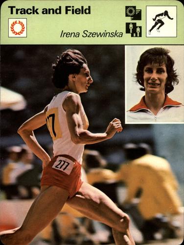 1977-79 Sportscaster Series 3 #03-22 Irena Szewinska Front