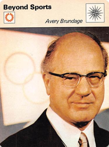 1977-79 Sportscaster Series 3 #03-13 Avery Brundage Front