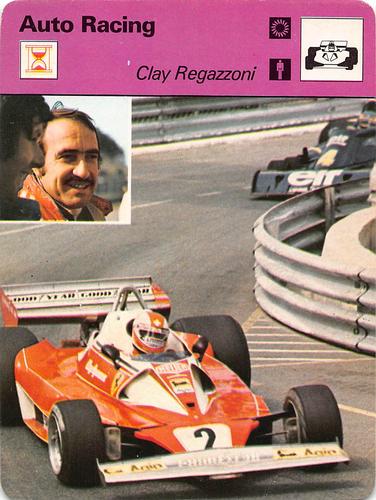 1977-79 Sportscaster Series 4 #04-01 Clay Regazzoni Front