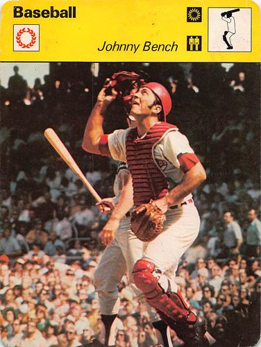 1977-79 Sportscaster Series 4 #04-22 Johnny Bench Front