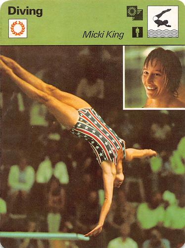 1977-79 Sportscaster Series 4 #04-11 Micki King Front