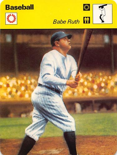 1977-79 Sportscaster Series 5 #05-11 Babe Ruth Front