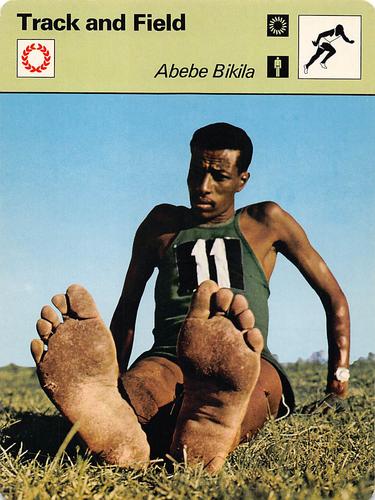 1977-79 Sportscaster Series 6 #06-01 Abebe Bikila Front
