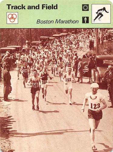 1977-79 Sportscaster Series 8 #08-13 Boston Marathon Front