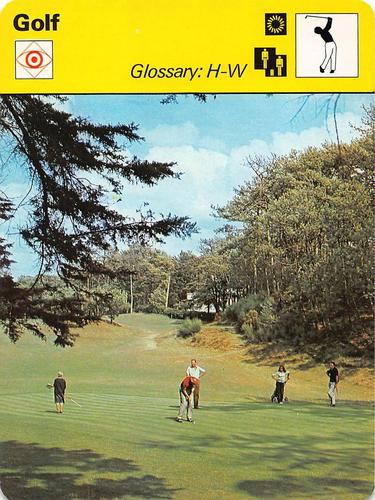 1977-79 Sportscaster Series 9 #09-20 Glossary: H-W Front