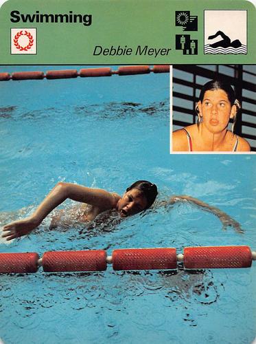 1977-79 Sportscaster Series 9 #09-07 Debbie Meyer Front