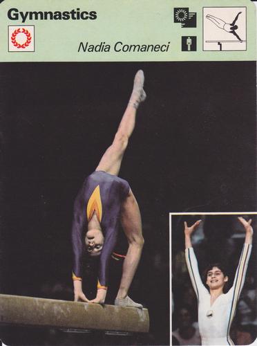 1977-79 Sportscaster Series 10 #10-03 Nadia Comaneci Front