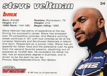 1997 Vans Team Vans #34 Steve Veltman Back