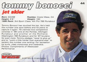 1997 Vans Team Vans #44 Tommy Bonocci Back