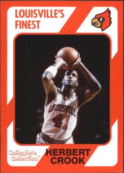 1989-90 Collegiate Collection Louisville Cardinals #12 Herbert Crook Front