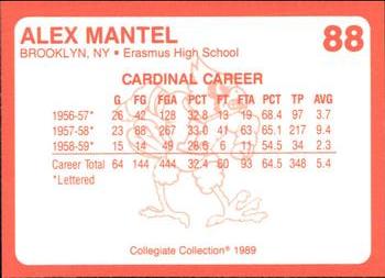 1989-90 Collegiate Collection Louisville Cardinals #88 Alex Mantel Back