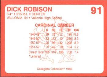 1989-90 Collegiate Collection Louisville Cardinals #91 Dick Robison Back