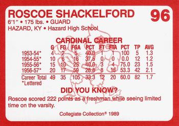 1989-90 Collegiate Collection Louisville Cardinals #96 Roscoe Shackelford Back