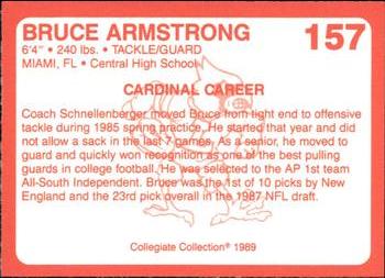 1989-90 Collegiate Collection Louisville Cardinals #157 Bruce Armstrong Back