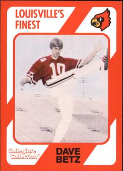 1989-90 Collegiate Collection Louisville Cardinals #198 Dave Betz Front