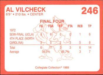 1989-90 Collegiate Collection Louisville Cardinals #246 Al Vilcheck Back